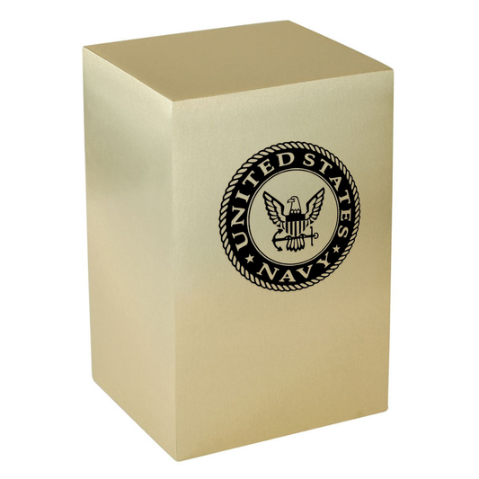 Navy Brass Urn
